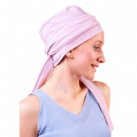 Убор головной Golova Чалма пыльная роза. Изображение 2 из 2