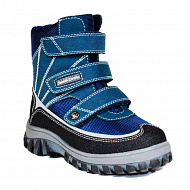 Ботинки ортопедические Сурсил-Орто зимние с натуральным мехом для мальчиков A43-069 синие.